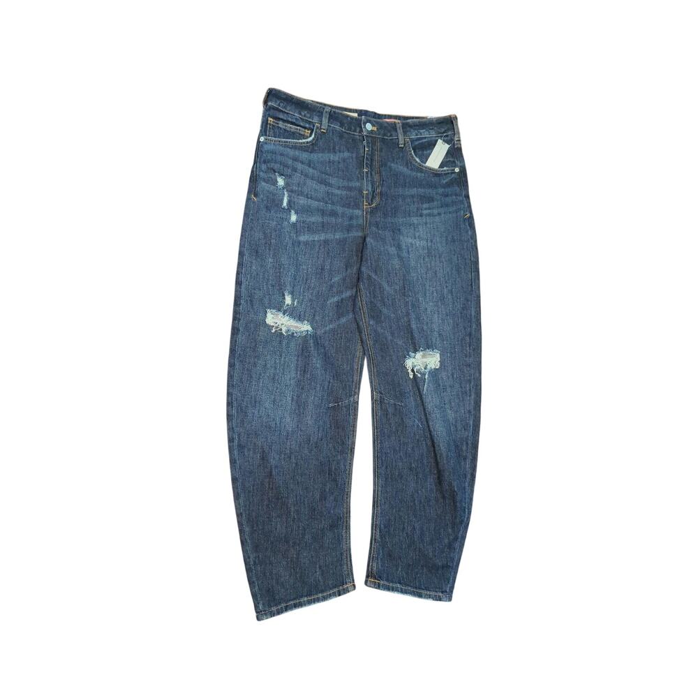 Pilcro Anthropologie The Bow Boyfriend Barrel Jeans NWT - Picture 5 of 6